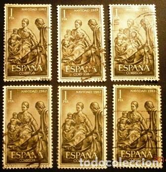 Sellos: SELLOS DE ESPA&Ntilde;A DE 1962. Navidad (Nacimiento) - Foto 1