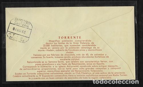Sellos: 1960.- TORRENTE (VALENCIA) A BARCELONA - Foto 2