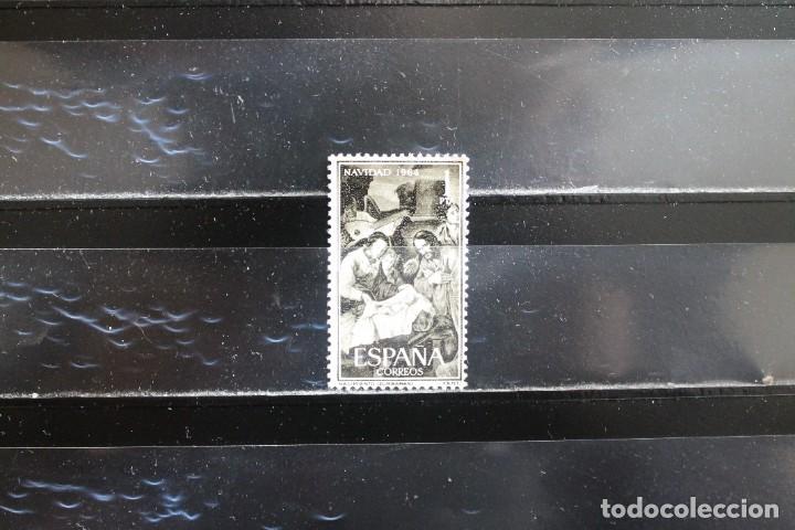 Sellos: EDIFIL 1630 NAVIDAD A&Ntilde;O 1964 NUEVO SIN GOMA MARQUILLADO