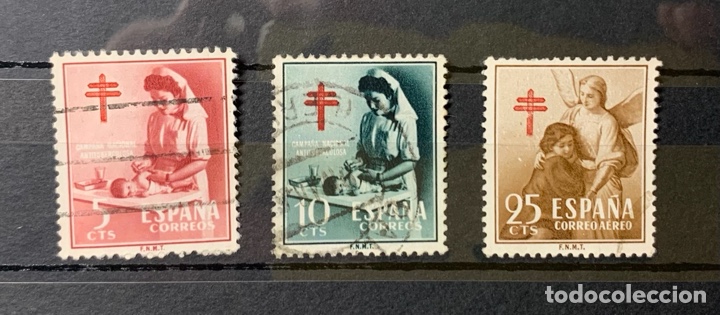 Sellos: A&ntilde;o 1953. N&ordm; 1121/23. SERIE PRO TUBERCULOSOS
