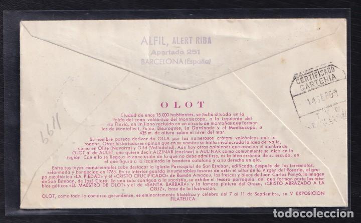 Sellos: 1960.- OLOT (GERONA) A BARCELONA - Foto 2