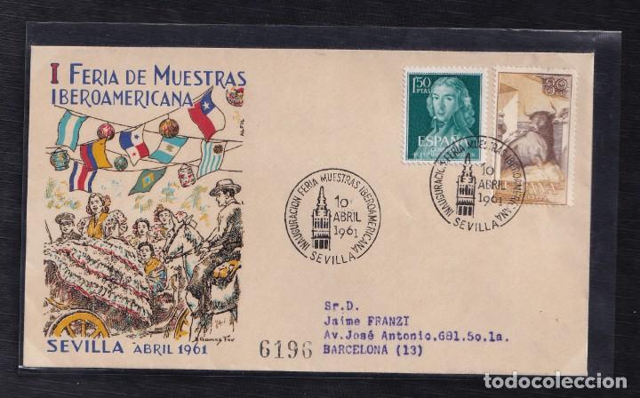 Sellos: 1961.- SEVILLA A BARCELONA - Foto 1