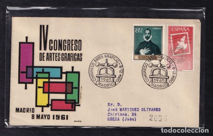 Sellos: 1961.- MADRID A UBEDA (JAEN) - Foto 1