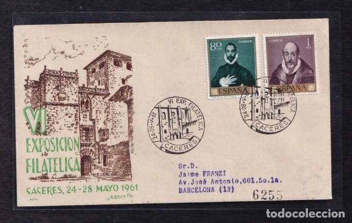 Sellos: 1961.- CACERES A BARCELONA - Foto 1