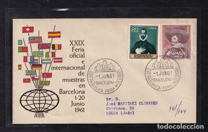 Sellos: 1961.- BARCELONA A UBEDA (JAEN) - Foto 1