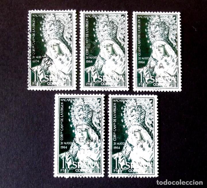 Sellos: 1598, CINCO SERIES USADAS. MACARENA. - Foto 1