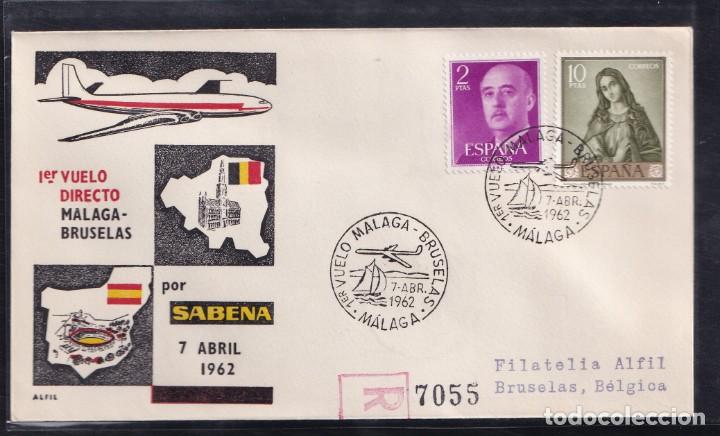 Sellos: 1962.- MALAGA A BRUSELAS - Foto 1