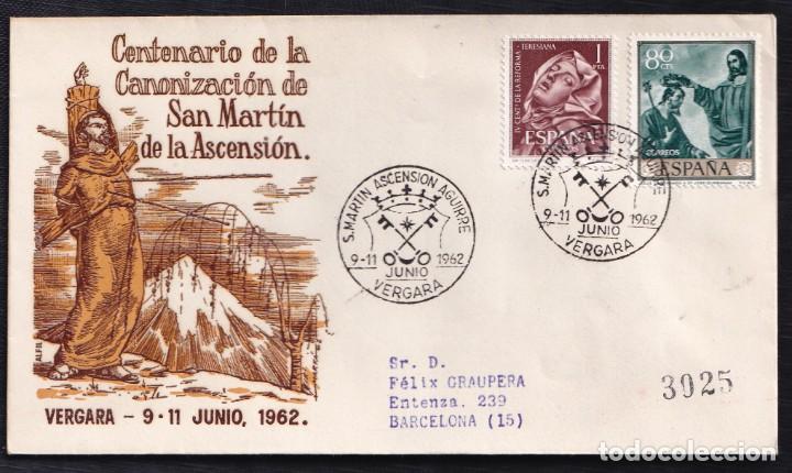 Sellos: 1962.- VERGARA (GUIPUZCOA) A BARCELONA - Foto 1