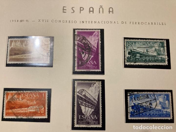 Timbres: XVII CONGRESO INTERNACIONAL DE FERROCARRILES 1958 EDIFIL 1232 AL 1237