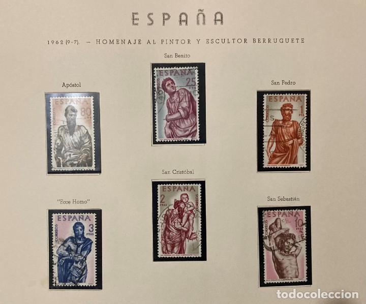 Timbres: HOMENAJE AL PINTOR Y ESCULTOR BERRUGUETE. 1962SIN MARCA FIJA SELLO EDIFIL 1438 AL1443