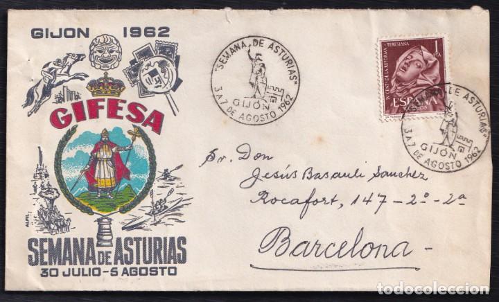 Sellos: 1962.- GIJON A BARCELONA - Foto 1