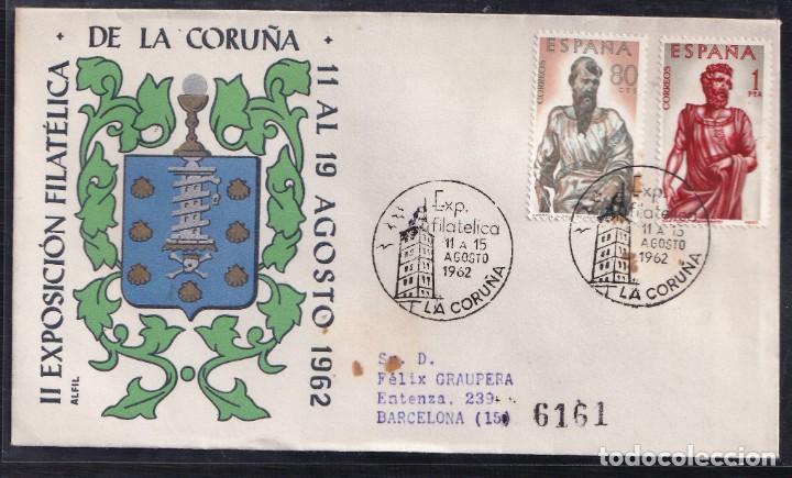 Sellos: 1962.- LA CORU&Ntilde;A A BARCELONA - Foto 1