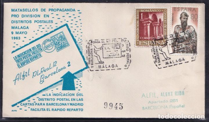 Sellos: 1963.- MALAGA A BARCELONA - Foto 1