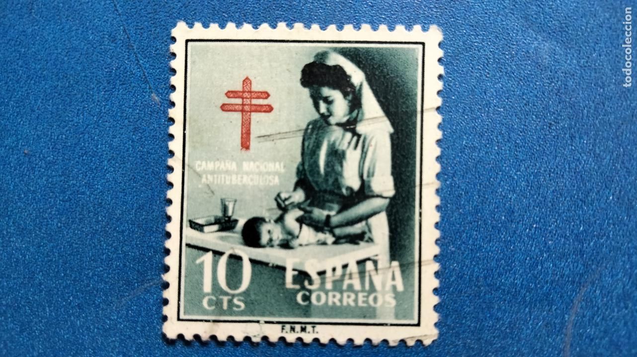 Sellos: Usado. A&ntilde;o 1953. Edifil 1122. PRO TUBERCULOSOS. - Foto 1