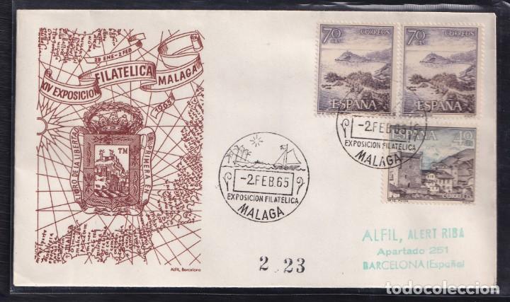 Sellos: 1965.- MALAGA A BARCELONA - Foto 1