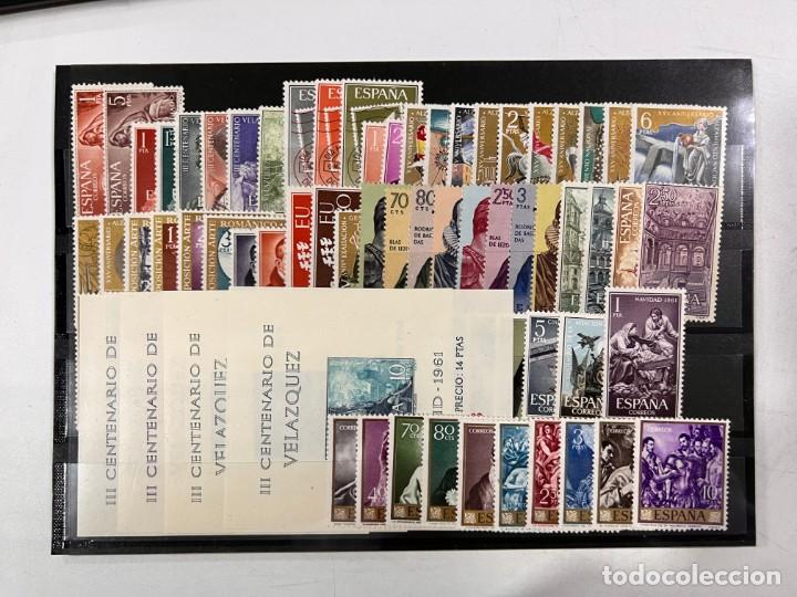 Sellos: ESPA&Ntilde;A. A&Ntilde;O 1961 COMPLETO. NUEVOS. - Foto 1