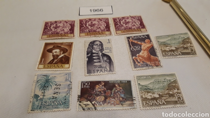 Sellos: Sellos Espa&ntilde;a 1966 lote usado - Foto 1
