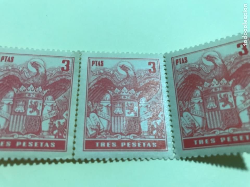 Sellos: Cinco sellos TRES PESETAS - Foto 2