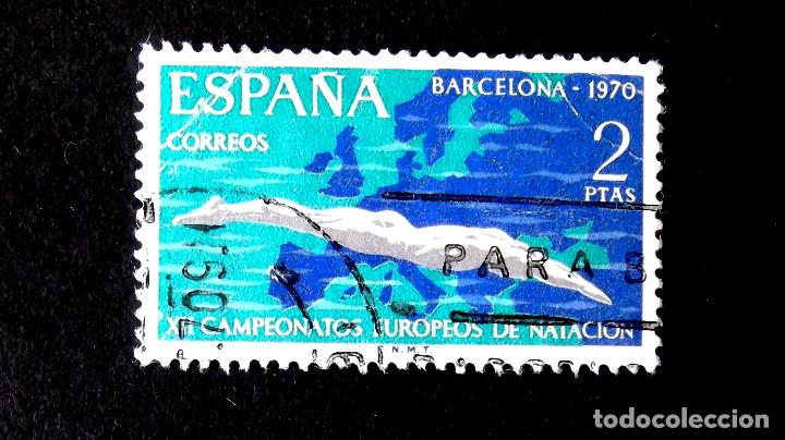 Sellos: 1989, SERIE USADA. NATACI&Oacute;N. - Foto 1