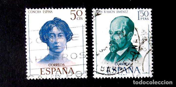 Sellos: 1990 Y 1992, USADOS. LITERATOS. - Foto 1