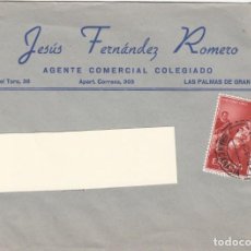 Sellos: CARTA DE JESÚS FERNANDEZ ROMERO EN LAS PALMAS DE GRAN CANARIA