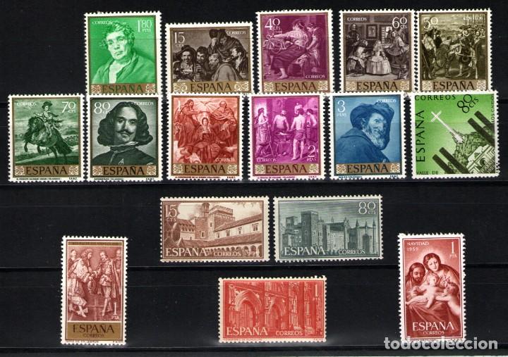 Sellos: A&ntilde;o 1959 completo de Espa&ntilde;a - Foto 1