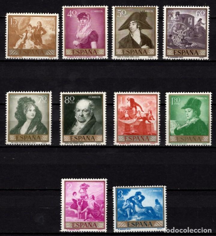 Sellos: ESPA&Ntilde;A, 1958 EDIFIL 1210/19/**/ Goya - Foto 1