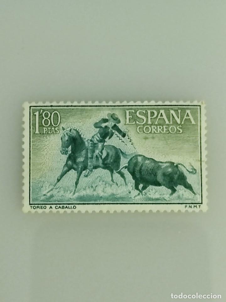 Sellos: Sello Espa&ntilde;a 1264. Tauromaquia. 1960. Usado. - Foto 1