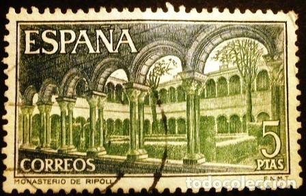 Sellos: SELLOS DE ESPA&Ntilde;A DE 1970 Monasterio de Sta. M.&ordf; de Ripoll - Foto 2
