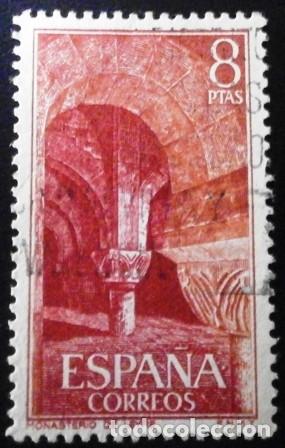 Sellos: SELLOS DE ESPA&Ntilde;A DE 1974. Monasterio de Leyre - Foto 2