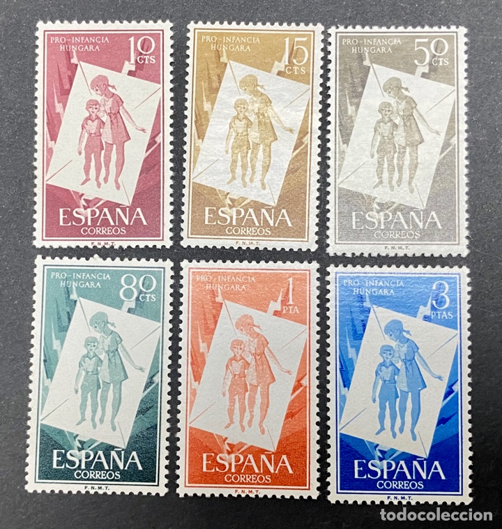 Sellos: 1956. Espa&ntilde;a Edifil 1200-1205** - Foto 1