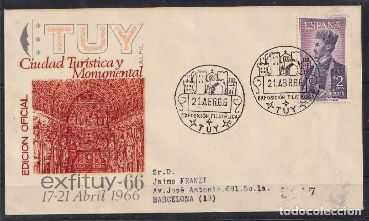 Sellos: 1966.- TUY (PONTEVEDRA) A BARCELONA - Foto 1
