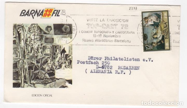 Sellos: 1978 sobre PD de BARCELONA a Alemania - Foto 1