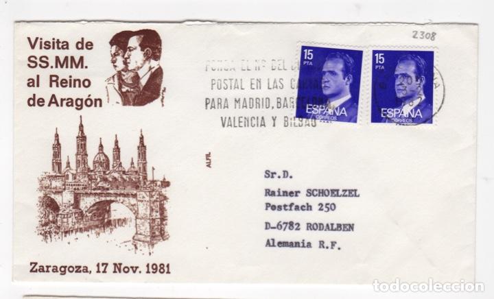 Sellos: 1981 sobre PD de BARCELONA a Alemania - Foto 1