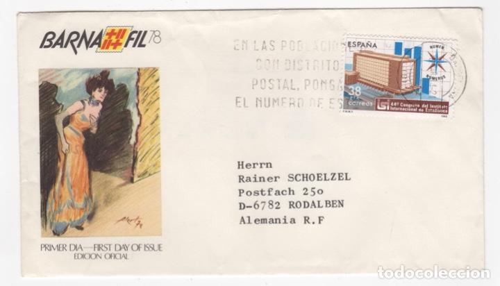 Sellos: 1981 sobre PD de BARCELONA a Alemania - Foto 1