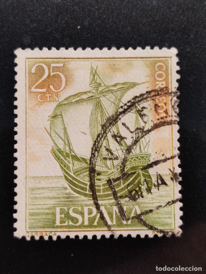 Sellos: Sello Espa&ntilde;a 1600. Carraca. 1964. Usado. - Foto 1