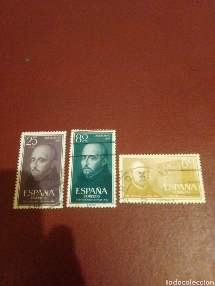 Sellos: 1956 Espa&ntilde;a 1166 1168 - Foto 1