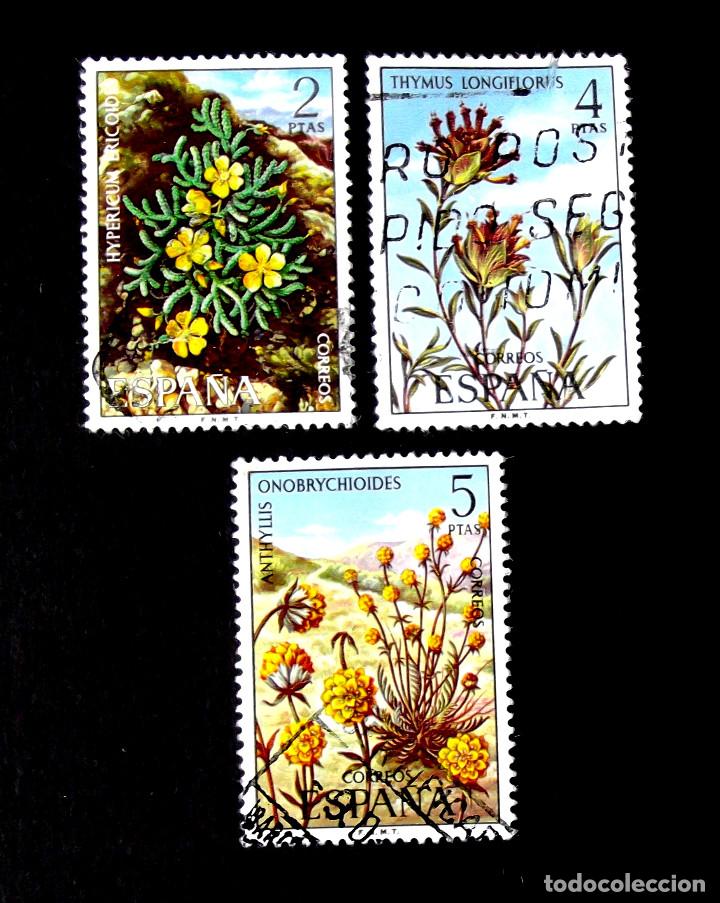 Sellos: 2221 2222 Y 2223, USADOS. FLORA. - Foto 1