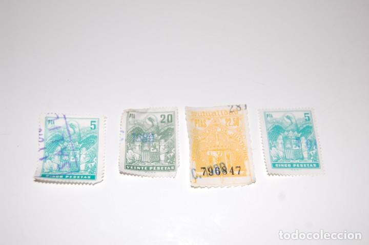 Sellos: 4 ANTIGUOS SELLOS JUDICIALES DE ESPA&Ntilde;A - Foto 1