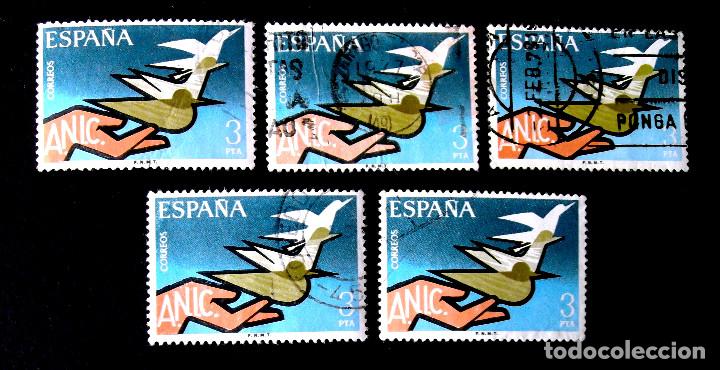 Sellos: 2378, CINCO SERIES USADAS. INV&Aacute;LIDOS. - Foto 1