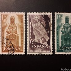 Selos: ESPAÑA EDIFIL 1192/4 SERIE COMPLETA USADA 1956 AÑO JUBILAR DE MONTSERRAT PEDIDO MÍNIMO 3€. Lote 339427313