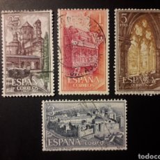 Selos: ESPAÑA EDIFIL 1494/7 SERIE COMPLETA USADA 1963 MONASTERIO DEL POBLET PEDIDO MÍNIMO 3€. Lote 340223168