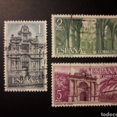 Selos: ESPAÑA EDIFIL 1761/3 SERIE COMPLETA USADA 1966 CARTUJA DE JEREZ PEDIDO MÍNIMO 3€. Lote 340224833