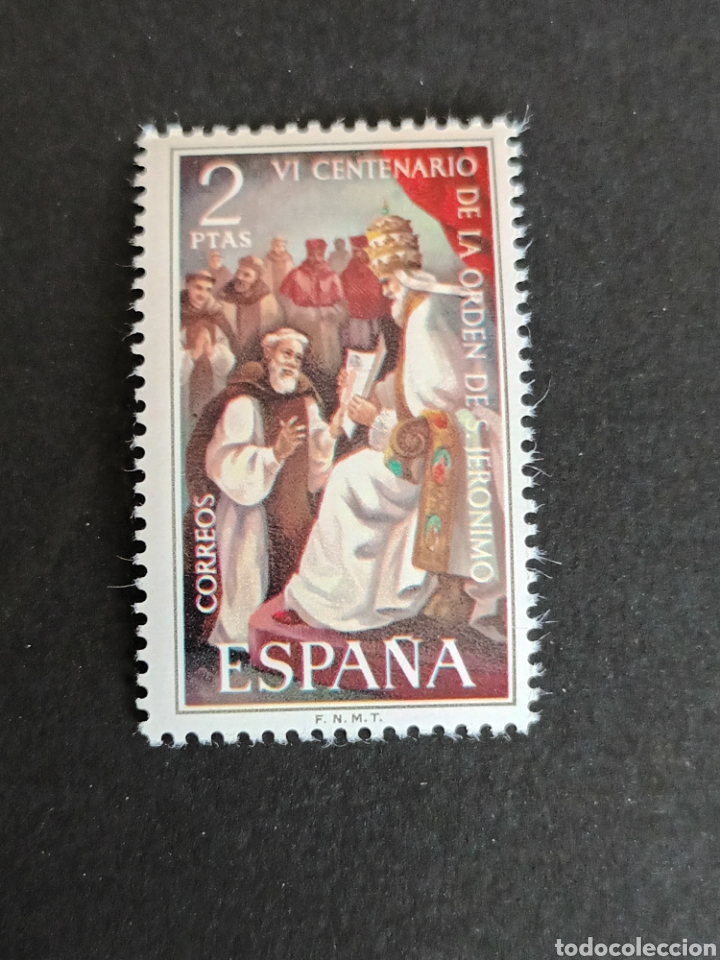 Sellos: 1973. 18 oct. VI CENTENARIO DE LA ORDEN DE SAN JER&Oacute;NIMO. MNH. COMPLETA. - Foto 1