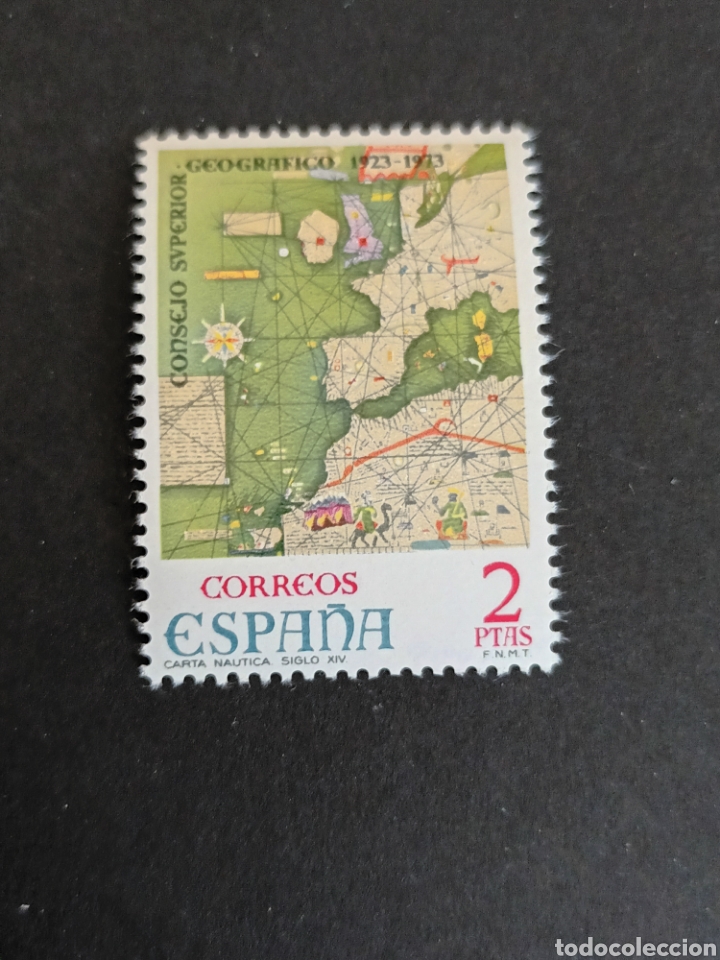 Selos: 1974. 26 ene. L ANIVERSARIO DEL CONSEJO SUPERIOR GEOGR&Aacute;FICO. MNH. COMPLETA.
