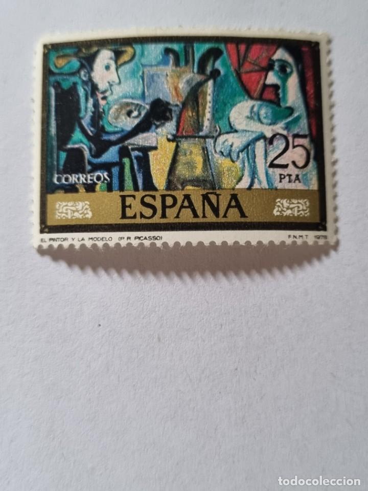 Sellos: Sello - CORREOS ESPA&Ntilde;A - EL PINTOR Y LA MODELO - (b40) - Foto 1