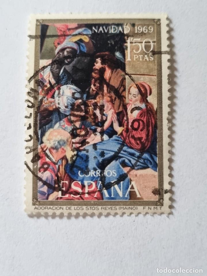 Sellos: Sello - CORREOS ESPA&Ntilde;A - NAVIDAD 1969 - (b40) - Foto 1