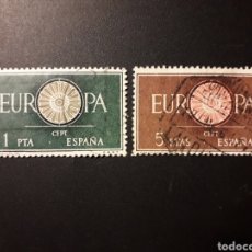 Selos: ESPAÑA EDIFIL 1294/5 SERIE COMPLETA USADA 1960 EUROPA CEPT PEDIDO MÍNIMO 3€. Lote 341904378