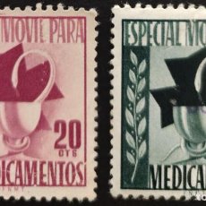 Sellos: ESPECIAL MÓVIL MEDICAMENTOS 1953/54. FISCALES.