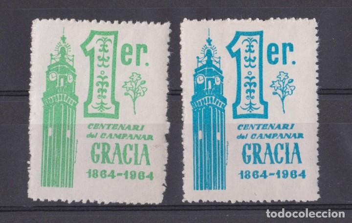 Sellos: ESPA&Ntilde;A PRIMER CENTENARI DEL CAMPANAR DE GRACIA. 1964 - Foto 1